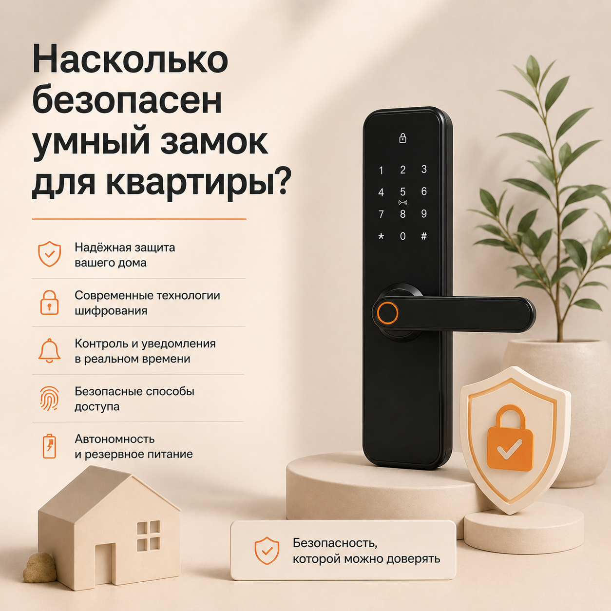 Насколько безопасен умный замок для квартиры?